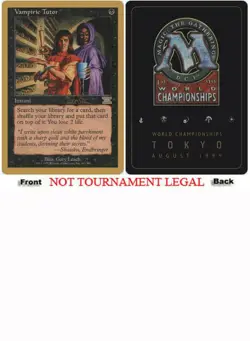 Vampiric Tutor (Jakub Slemr - 1999) World Championship HEAVILY PLD CARD ABUGames - Image 1