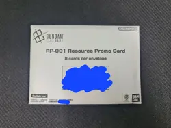 Gundam Card Game Beta RP-001 Resource Promo Card Kit. 8 Card Envelope. SEALED - Image 1
