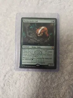WOTC Avatar: The Last Airbender Badgermole Cub (MR) (Foil) NM - Image 1