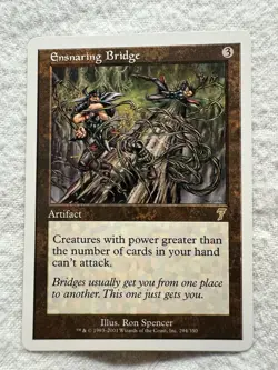 MTG - Ensnaring Bridge - 7th Edition - NM - Free Shipping! - Image 1