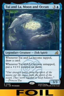 1x - Tui and La, Moon and Ocean - FOIL #96 - Avatar: Eternal - NM MTG - Image 1