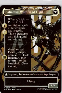 MTG Dion, Bahamut's Dominant Borderless Surge Foil Foil NM FINAL FANTASY Magic - Image 2
