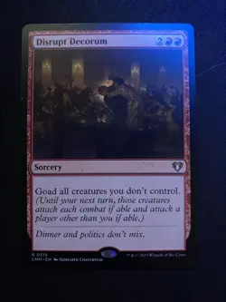 Disrupt Decorum Commander Masters Regular - Image 1