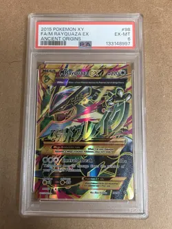 Mega M Rayquaza EX 2015 Pokemon XY Ancient Origins #98 PSA 6 - Image 1