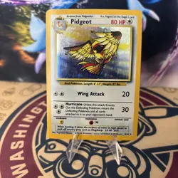 Pokemon Card - Error No Symbol Pidgeot Jungle 8/64 Holo Rare - Image 1