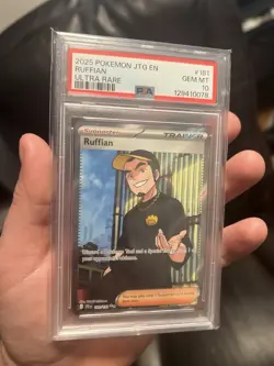 2025 POKEMON JTG EN-JOURNEY TOGETHER ULTRA RARE #181 RUFFIAN PSA 10 - Image 4