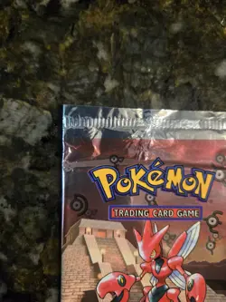 Pokemon TCG 1st Ed Neo Discovery Booster Pack Open/Empty Scizor - Image 2