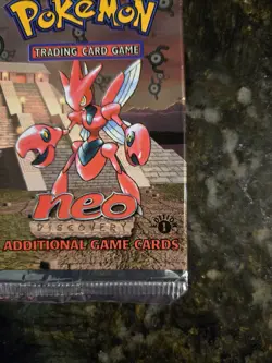 Pokemon TCG 1st Ed Neo Discovery Booster Pack Open/Empty Scizor - Image 5