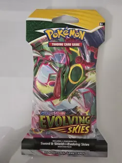 2021 Pokemon Evolving Skies Sleeved Booster Pack Factory Sealed - Image 1