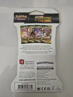 2021 Pokemon Evolving Skies Sleeved Booster Pack Factory Sealed - Image 2