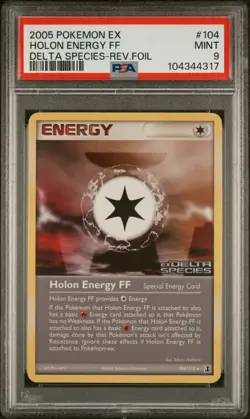 2005 Pokemon EX Delta Species #104 Holon Energy FF Reverse Holo Foil PSA 9 - Image 1