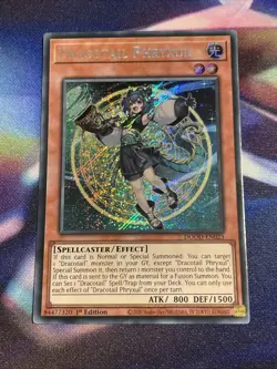 Yu-Gi-Oh! TCG Dracotail Phryxul DOOD-EN023 Secret Rare 1st Edition NM/M - Image 1