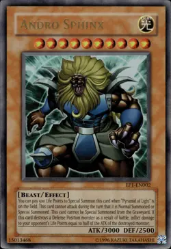 Andro Sphinx - Ultra Rare EP1-EN002 - MP - YuGiOh - Image 1