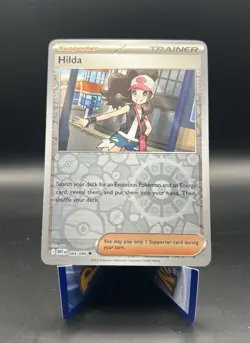 Hilda 84/86 SV White Flare Reverse Holo Card Pokemon TCG NM Pack Fresh - Image 1