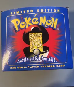 1999 Burger King Pokemon Charizard 23k Gold Plated Card And Pokeball - Image 2