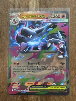 Mega Charizard Ex 013/094 Phantasmal Flames Pokemon Card - Image 1