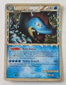 FERALIGATR Black Star Promo HGSS07 HOLO PRIME Pokemon Card 2010 MP - Image 1