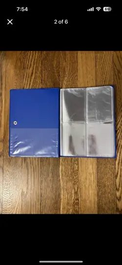 Vintage 1999 Pokemon Charmander Blue 4 Pocket 30 Page Trading Card Binder Rare - Image 2