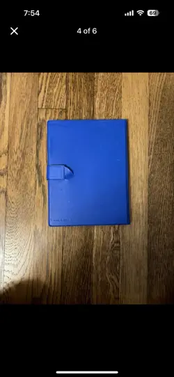 Vintage 1999 Pokemon Charmander Blue 4 Pocket 30 Page Trading Card Binder Rare - Image 4