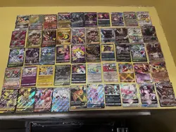 Pokemon Card Collection Lots. Over 100 Cards. Rare Rainbow, Old And New 636996769661 - Image 1