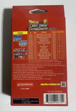 Bandai Dragonball Super Card Game Extreme Evolution Starter Deck SD02 New Sealed - Image 2