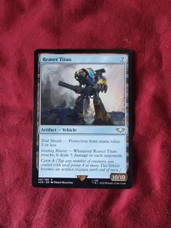 MTG Reaver Titan Magic: The Gathering Warhammer 40K Rare #163 - Image 1