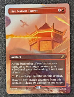 Fire Nation Turret Borderless MTG Avatar: The Last Airbender: Eternal-Legal 64 - Image 1
