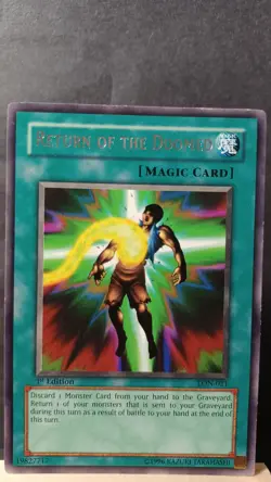 Return of the Doomed 1st Edition [MP] - Yu-Gi-Oh! LON [Rare] - Image 1