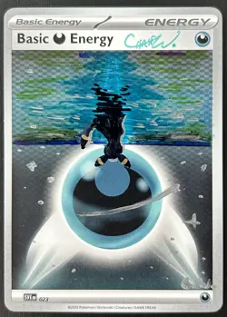 Hand Drawn Pokemon Umbreon Energy Card Original Art 1/1 custom - Image 1