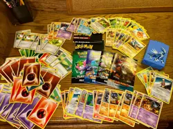 Pokemon Card Lot Of 90+ Cards + Dialga Deck Box Case 2008 Card Lists Rulebooks - Image 1