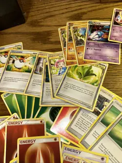 Pokemon Card Lot Of 90+ Cards + Dialga Deck Box Case 2008 Card Lists Rulebooks - Image 3