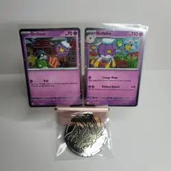 Pokemon Mega Evolutions Drifloon 005 Drifblim 006 Black Star Promo Holo Cards - Image 1