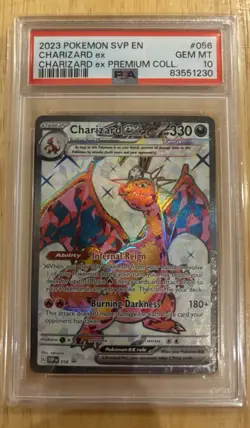 Pokemon TCG Charizard EX SVP056 Black Star Holo Promo Card PSA 10 - Image 1