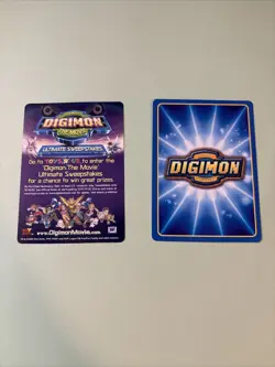 Digimon Digi Battle Magnamon Mo-09 Vintage Movie Promo Card - Image 2