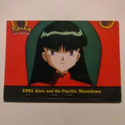 Pokemon Topps Episode Card EP21 Abra and the Psychic Showdown - Image 1