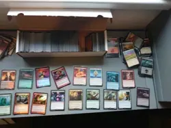 MTG 800+ Card Lot. Mostly Guildpact,Origins,M14,M19.Many Sleeved Some Foil,Rare - Image 1
