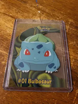 2000 Topps Pokemon Blue Logo Series 2 #PC2 Bulbasaur Clear Card First Print - Image 1