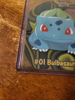 2000 Topps Pokemon Blue Logo Series 2 #PC2 Bulbasaur Clear Card First Print - Image 5