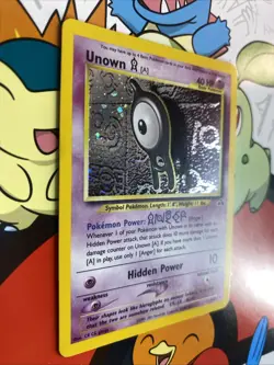 Pokemon - Unown A Holo - 14/75 - Neo Discovery - Rare Card NM- ( Swirl ) - Image 2