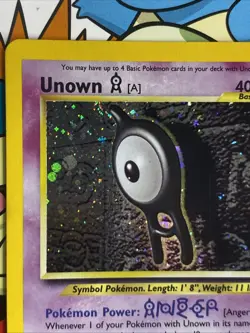Pokemon - Unown A Holo - 14/75 - Neo Discovery - Rare Card NM- ( Swirl ) - Image 3