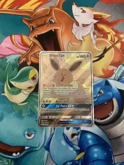 2019 Pokemon EEVEE GX Holo SM233 Sun & Moon Back Star Promo Textured Card MT NM - Image 1