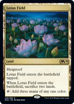 MTG Lotus Field, Light Play, English Core Set 2020 - Image 1