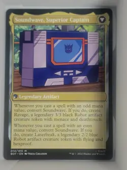 [1x] Soundwave, Sonic Spy // Soundwave, Superior Captain Near Mint, English Univ - Image 2
