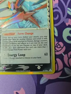 Pokemon TCG EX Holon Phantoms Deoxys (Delta Species) 3/110 Near Mint - Image 4