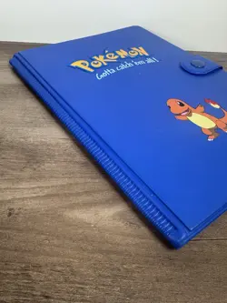 Vintage 1999 Pokemon Charmander Blue 4 Pocket 30 Page Trading Binder - Image 2