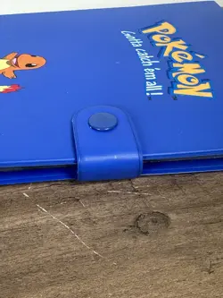 Vintage 1999 Pokemon Charmander Blue 4 Pocket 30 Page Trading Binder - Image 4