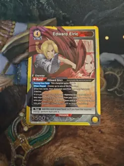 63M79 Edward Elric SR Holo Japanese Fullmetal Alchemist Union Arena Card - Image 1
