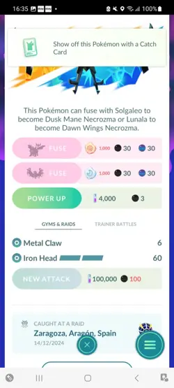 Pokemon Go Legendary/ultrabeast Shiny Necrozma - Image 2