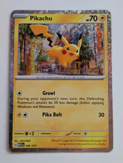 Pikachu 006/015 McDonald's Promos 2023 Holo Pokemon TCG NM - Image 1