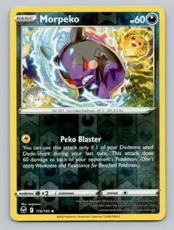 Reverse Holo Morpeko #116/195 Uncommon SWSH12: Silver Tempest Pokemon - Image 1